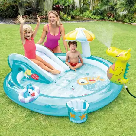 Imagem 2 do produto Piscina Inflável Playground Jacaré