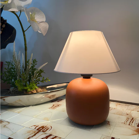Abajur de Cerâmica Porcelana Bivolt