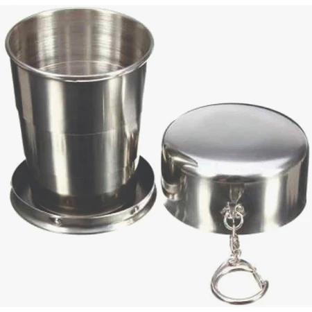 Copo Retrátil Dobrável 150 ml Aço Inox