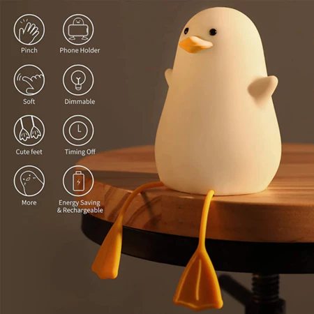 Imagem 2 do produto Lâmpada Led de Silicone Desenho De Pato