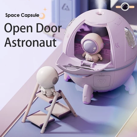 Imagem 2 do produto Umidificador de Ar Astronauta 220ml – LED Colorida USB