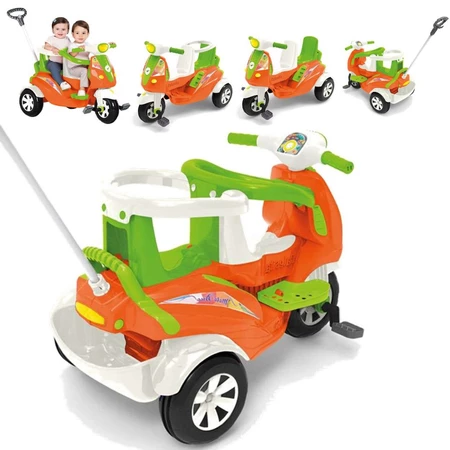 Imagem 3 do produto Carrinho de Passeio e Pedal Calesita Moto Duo