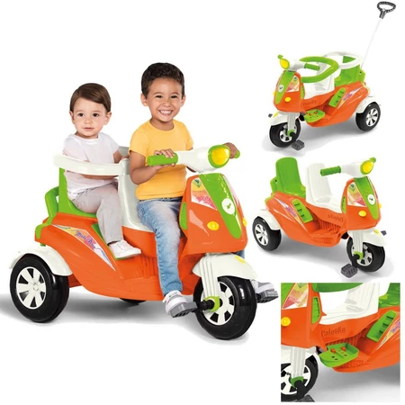 Imagem 4 do produto Carrinho de Passeio e Pedal Calesita Moto Duo