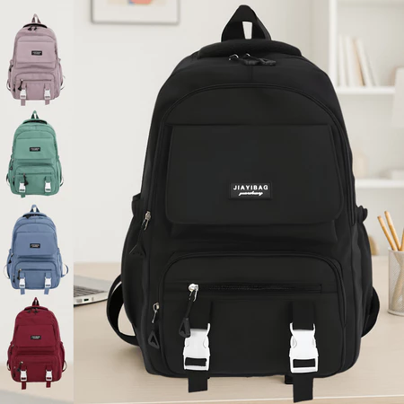 Mochila afiador caderno marcador