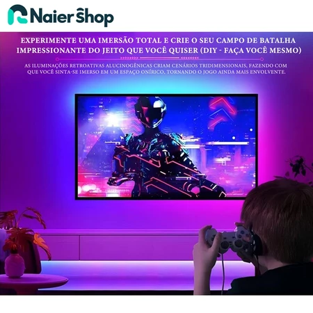 Fita LED RGB e Controle Remoto