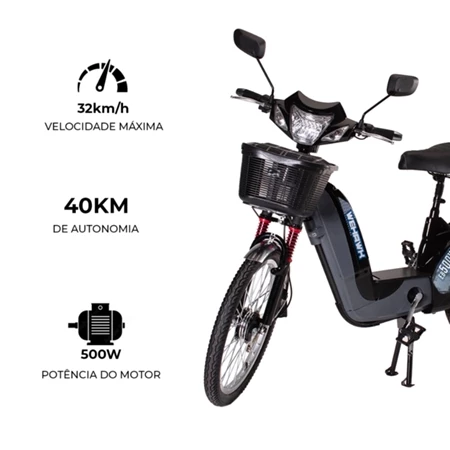 Imagem 2 do produto Bicicleta Scooter Elétrica WeHawk 500W