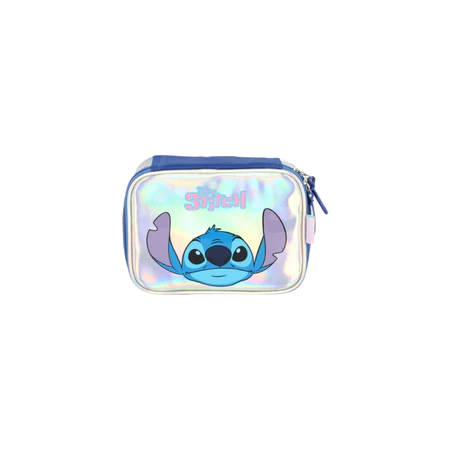 Imagem 4 do produto Kit Mochila Stitch Holográfica com Lancheira e Estojo