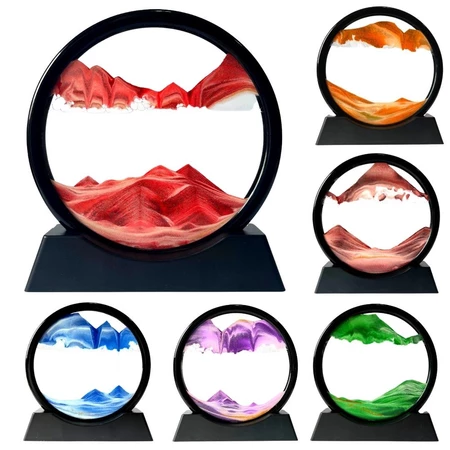 Pintura de Areia Vidro Ampulheta 3D Decoração