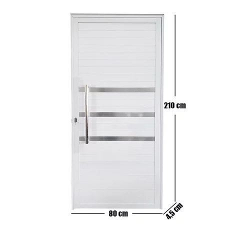 Porta Lambril de Alumínio com Friso Linha Veneza