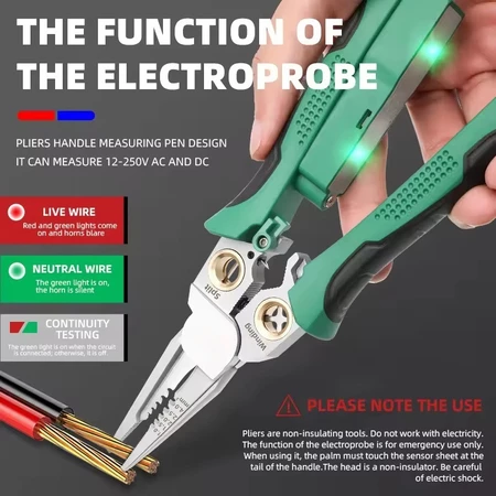 Imagem 3 do produto Alicate Eletricista Multifuncional 8 em 1