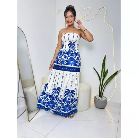 Vestido Longo Tomara que Caia Tropical Floral
