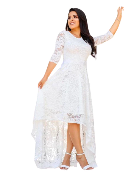 Imagem 3 do produto Vestido de Noiva Mullet Plus Size