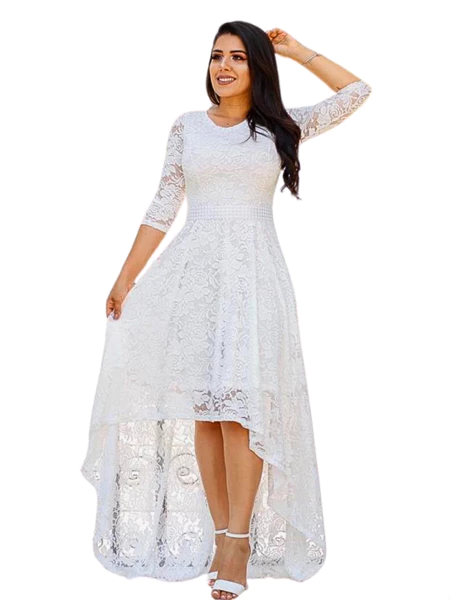 Imagem 4 do produto Vestido de Noiva Mullet Plus Size