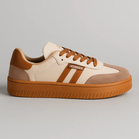 Imagem 2 do produto Tênis Feminino Couro Vonizz Acabamento Premium