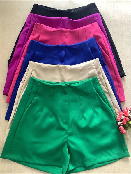 Short Alfaiataria Feminino com Zíper Lateral