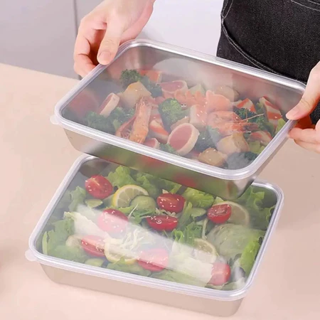 Imagem 2 do produto Recipiente Hermético de Inox com Tampa Transparente