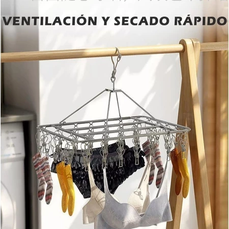 Imagem 3 do produto Varal Inox 360° com 40 Prendedores