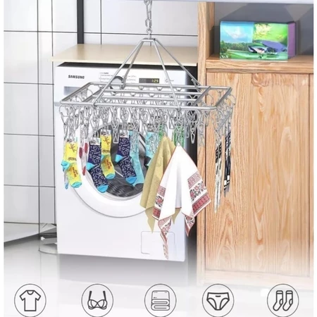 Imagem 4 do produto Varal Inox 360° com 40 Prendedores