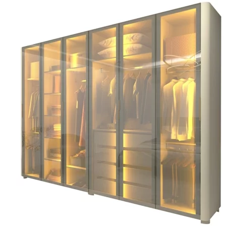 Guarda-roupa Casal Innova 6 Portas Reflecta