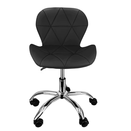 Imagem 5 do produto Cadeira Slim Office Estofada Base Giratória Cromada