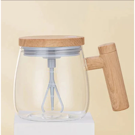 Imagem 4 do produto Caneca Auto Agitadora Elétrica com Cabo de Madeira