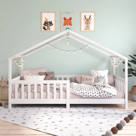 Imagem 1 do produto Cama Montessoriana de Madeira Maciça com Estrado