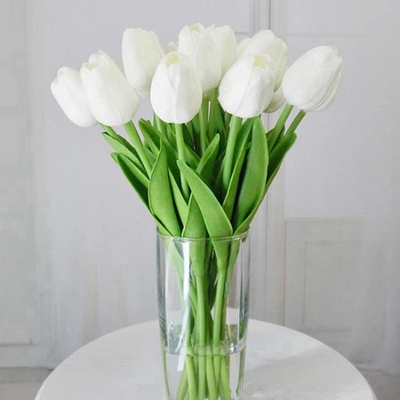 10 Peças Flores Artificiais De Tulipa Falsas