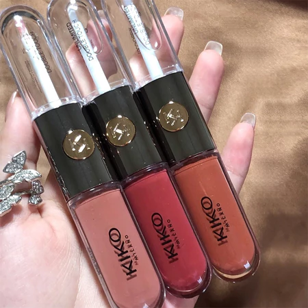 Kiko Double Head Lipstick Cor Intensa e Brilho
