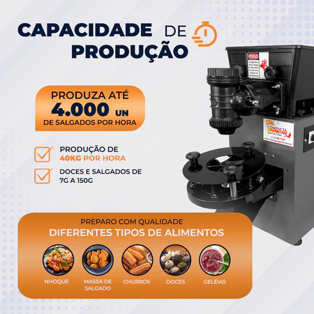 Imagem 3 do produto Máquina de Fazer Salgados e Doces Compacta Pop 4.0