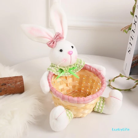 Cesta de Doces de Coelho para Decoração