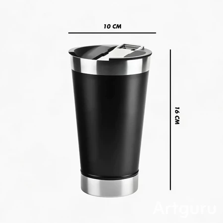 Imagem 4 do produto Copo Térmico de Cerveja Inox Gravado a Laser