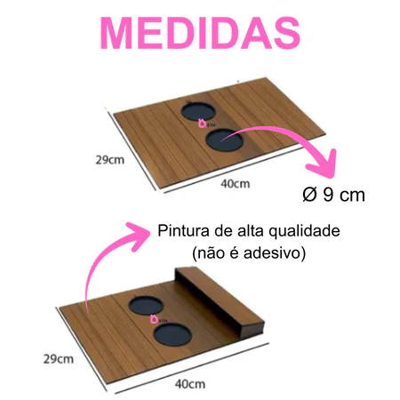 Imagem 3 do produto Suportes de Copos em MDF para Sofá