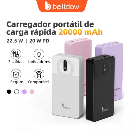 Imagem 3 do produto Bateria Externa BETTDOW Carregador Portátil