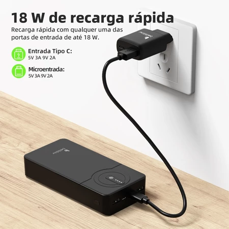 Imagem 4 do produto Bateria Externa BETTDOW Carregador Portátil