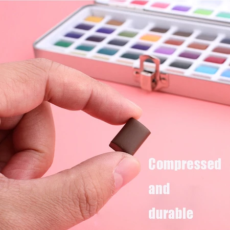 Imagem 2 do produto Kit Aquarela Sólida 50 a 100 Cores com Caixa Metálica