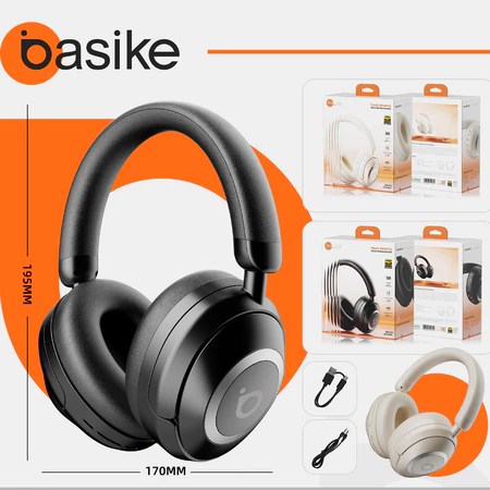 Basike Fone de ouvido Headphone Bluetooth 5.4