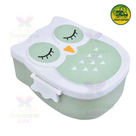 Imagem 3 do produto Marmita Infantil Coruja com Divisórias