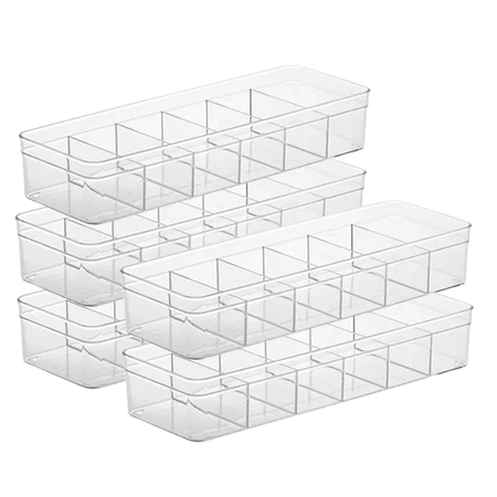Imagem 2 do produto Organizador Acrílico Retangular 6 Divisórias