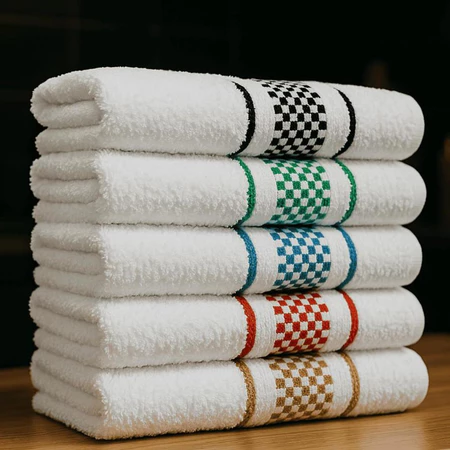 Kit 6 Panos de Prato Jacquard Atoalhado Felpudo