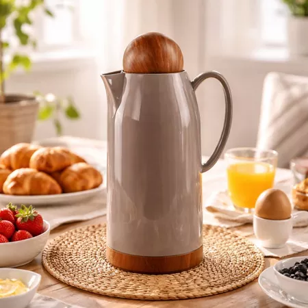 Garrafa Térmica 1L – Café e Chá com Tampa Click