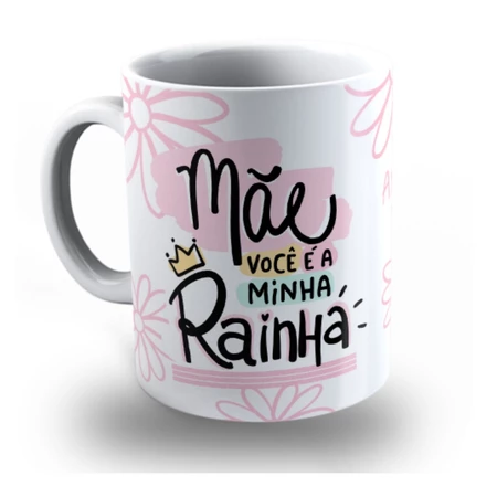 Caneca Dia das Mães Presente Especial em Porcelana