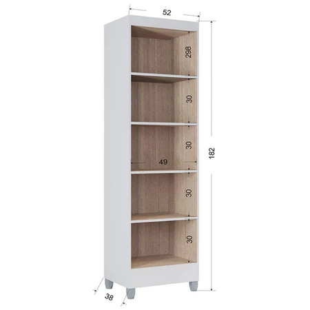 Imagem 3 do produto Armário Multiuso Slim Poquema 2 Portas