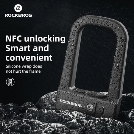 Imagem 2 do produto ROCKBROS Smart U Lock Cadeado Inteligente NFC