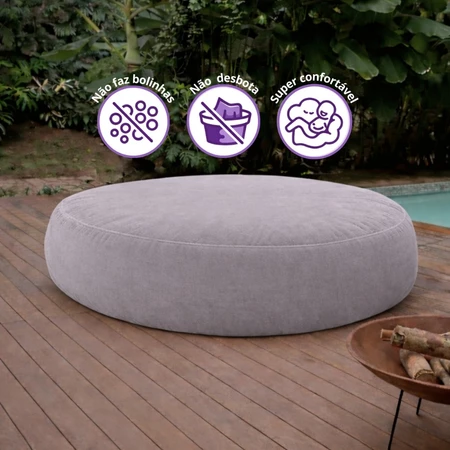 Imagem 1 do produto Puff Redondo Gigante Confort Linens Casal