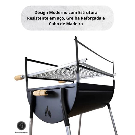 Imagem 3 do produto Churrasqueira Portátil com Grelha Desmontável