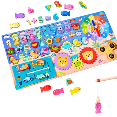 Brinquedo Educativo Montessori de Madeira Infantil