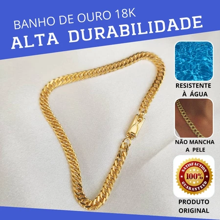Imagem 2 do produto Pulseira Masculina Grumet 18k Presente de Natal
