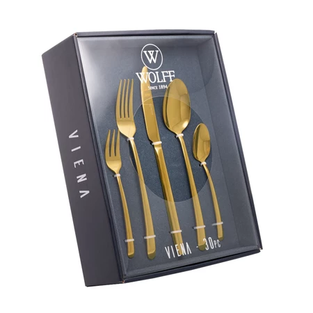 Imagem 5 do produto Faqueiro Wolff Viena Aço Inox Prateado 30 a 54 Peças