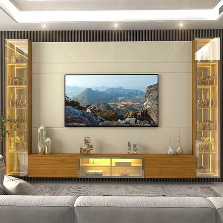 Estante Home Luminare com LED e Vidro Reflecta