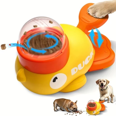 Dispensador Interativo para Pets – Pato Amarelo